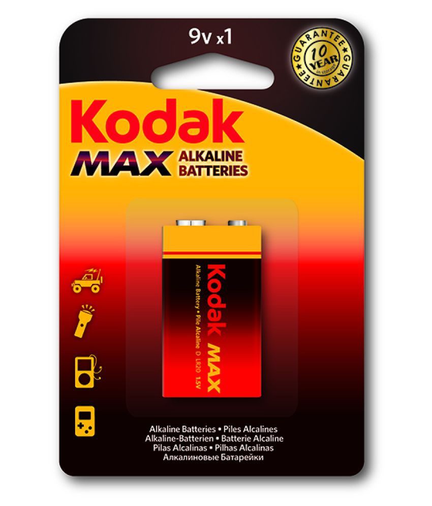     			Kodak Kodak Max Alkaline 9 volt 9v Rechargeable Battery 1