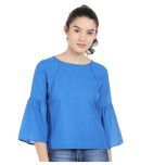 Style Quotient by NOI - Blue Polyester Women's Regular Top