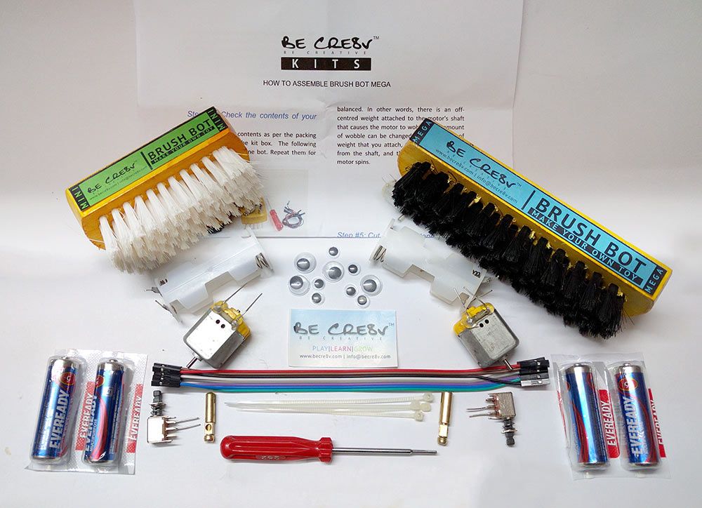 Be Cre8v Black Brush Robot Kit 2in1 Pack Buy Be Cre8v Black Brush