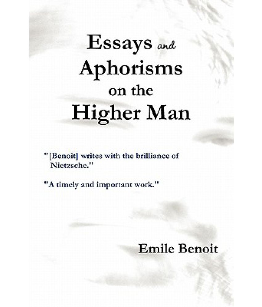 Essays and aphorisms