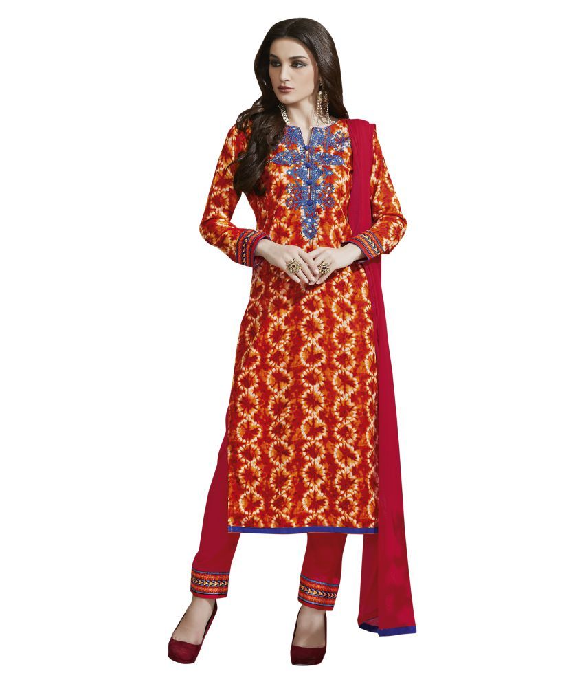 Naaidaakho Multicoloured Satin Dress Material Buy Naaidaakho