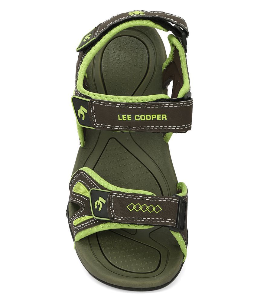 lee cooper men's leather sandals and floaters