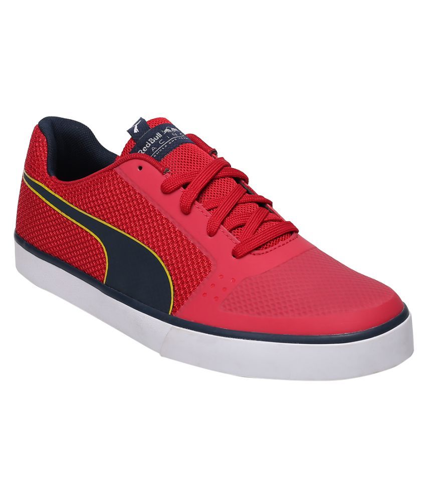 red colour shoes puma