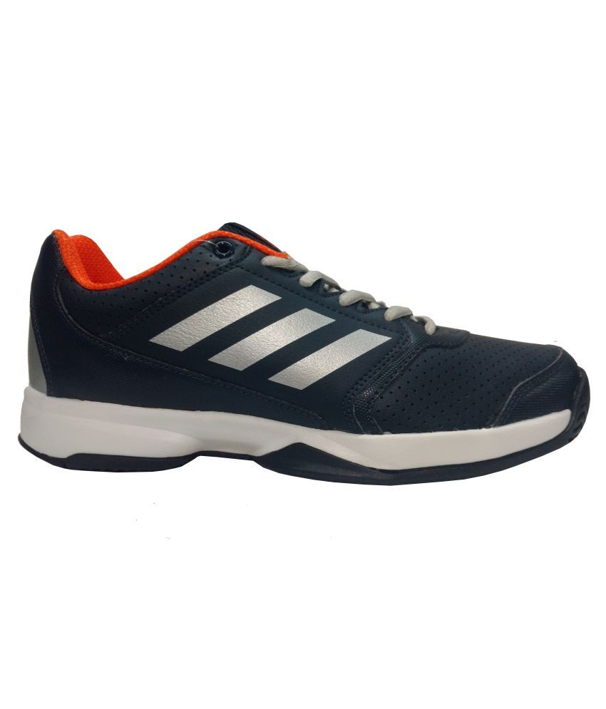 adidas navy blue tennis shoes