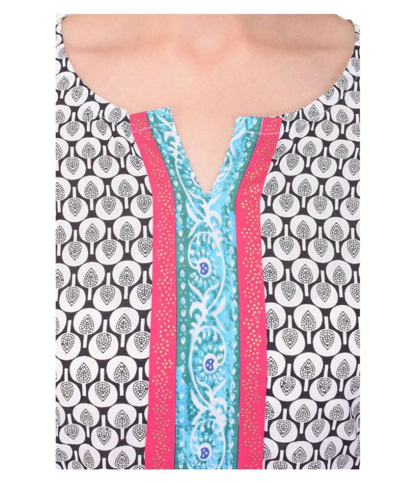 Shopping Rajasthan Multicolor Cotton Straight Kurti - Buy Shopping ...