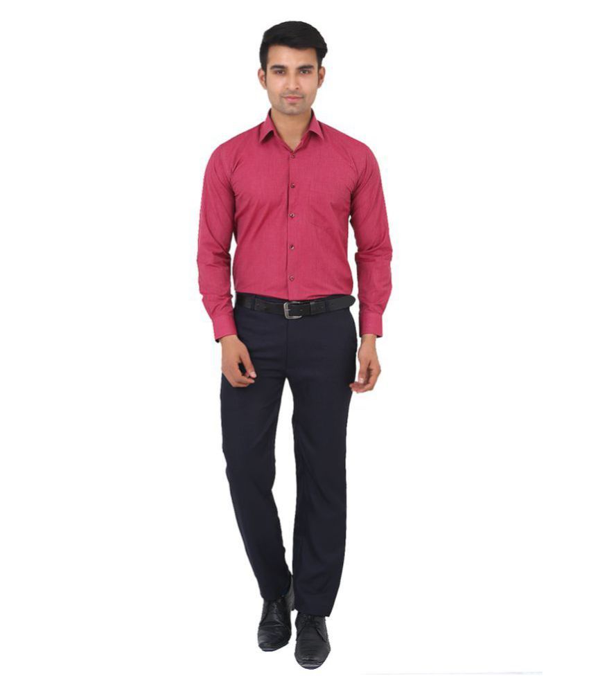 mens red formal shirt uk