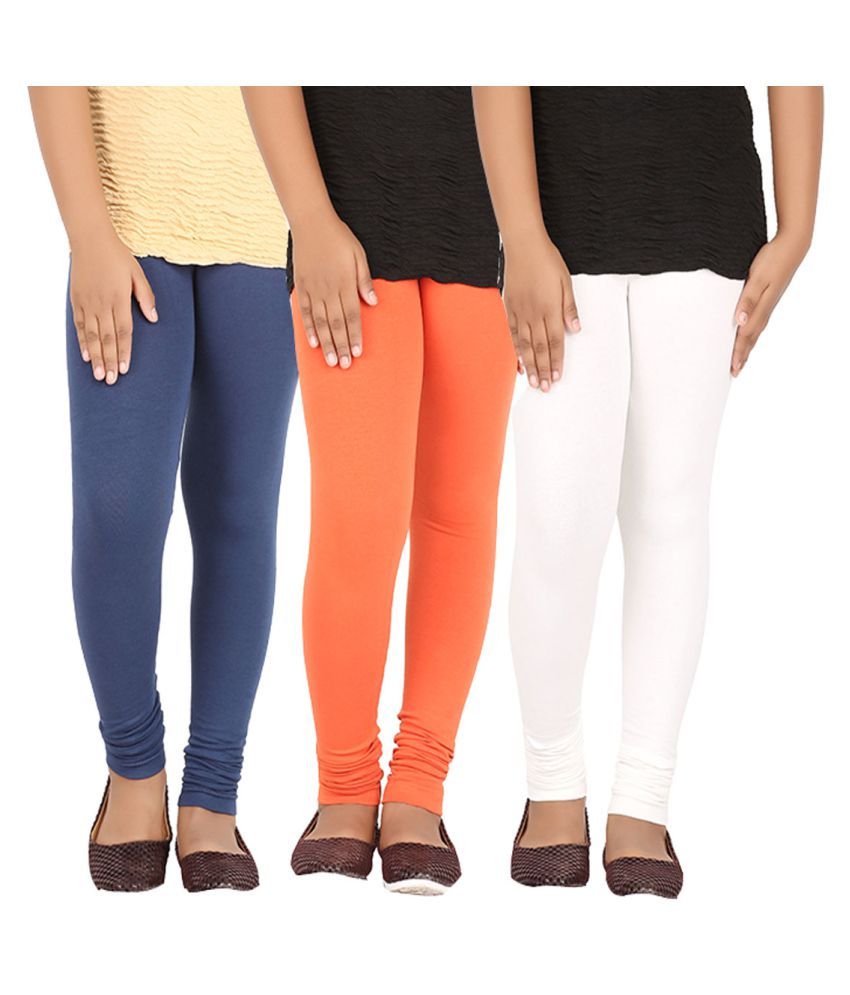 Greenwich Multicolour Cotton Leggings Pack Of 3 Buy Greenwich