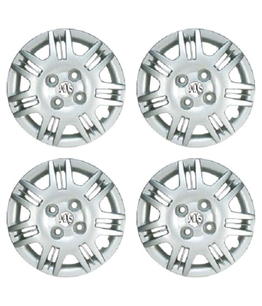 Mexuss Silver 13 Car Wheel Covers 4 Pcs Wheel Covers for Maruti Suzuki