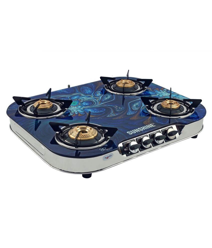 Sunshine Skytech Plus 4 Burner Manual Gas Stove Price in India Buy