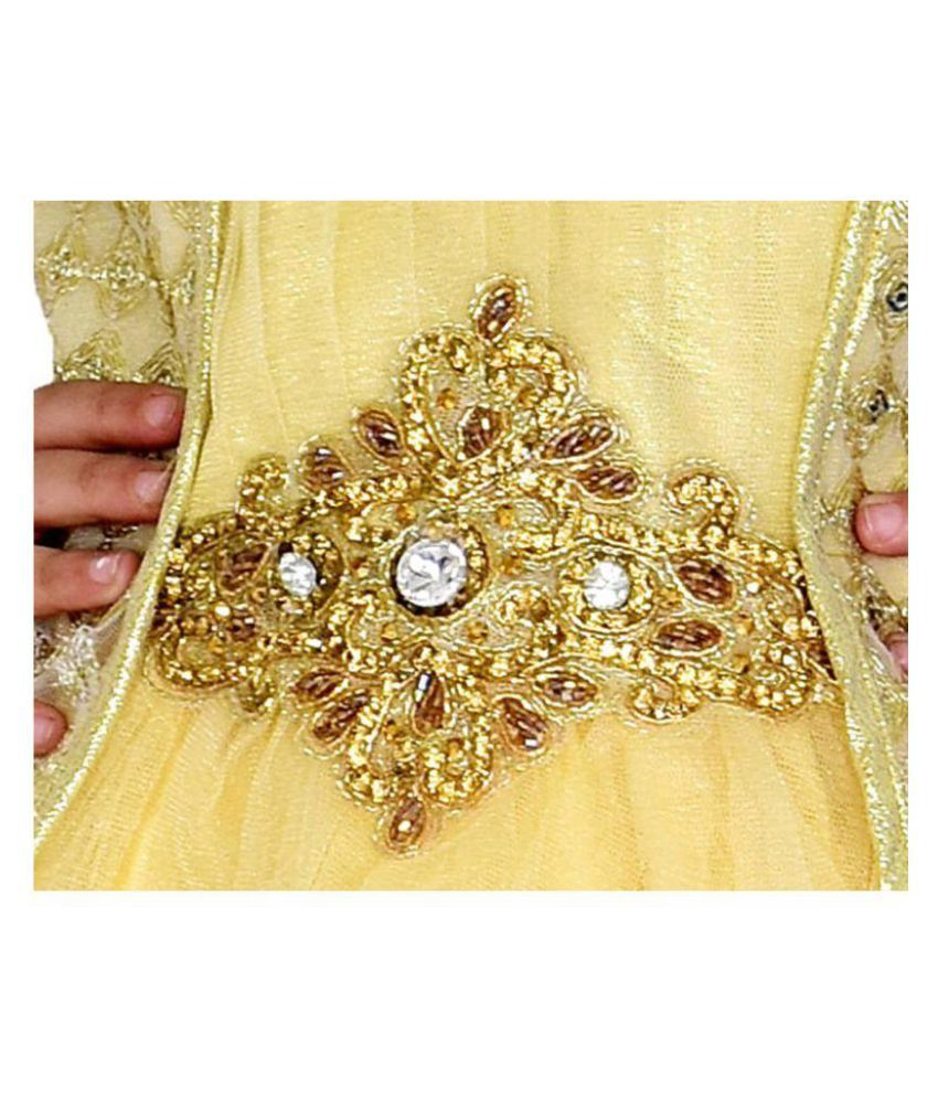 golden frock design