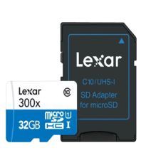 Lexar 32 GB Class 10 High Performance  Memory Card with Adapter