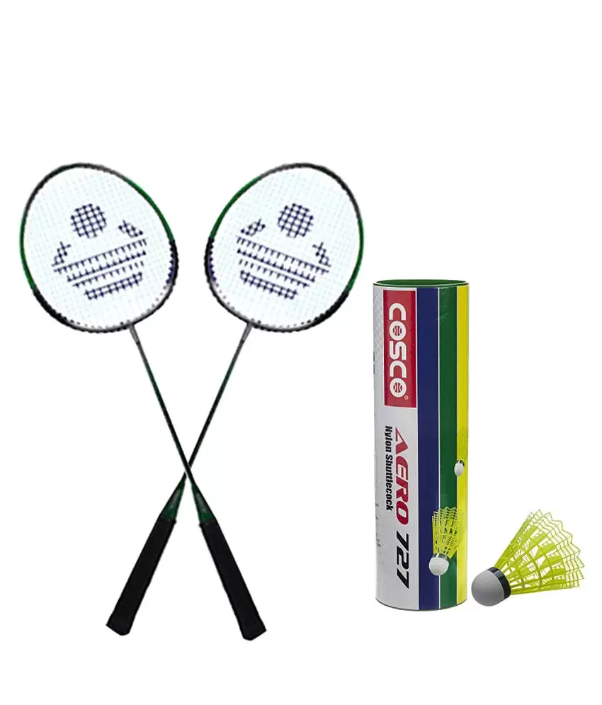 Cosco CB 88 Badminton Racket Assorted with Shuttle Cock pack of 6 / Badminton Kit Buy Online at Best Price on Snapdeal