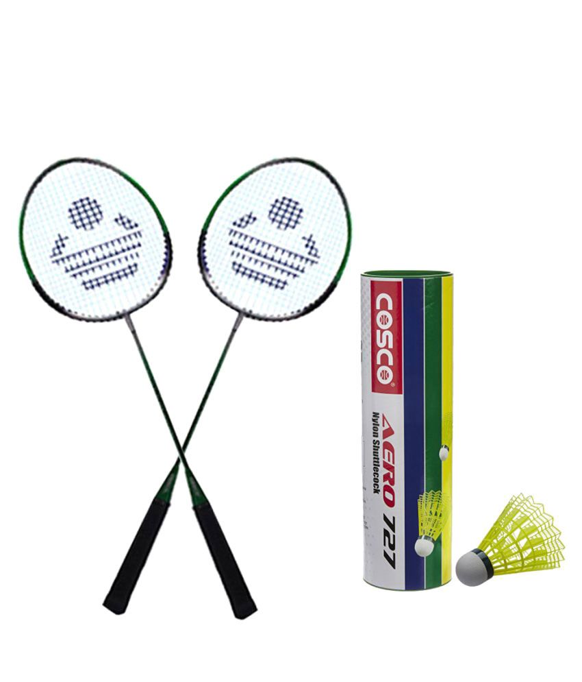 Cosco CB 88 Badminton Racket Assorted with Shuttle Cock pack of 6