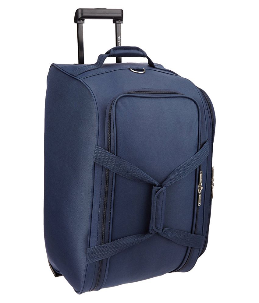Pronto Blue Solid Duffle Bag with trolley - Buy Pronto Blue Solid Duffle Bag with trolley Online ...
