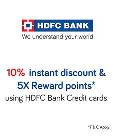 Get 10% Discount & 5X Reward Points Using HDFC Bank Credit card - Snapdeal