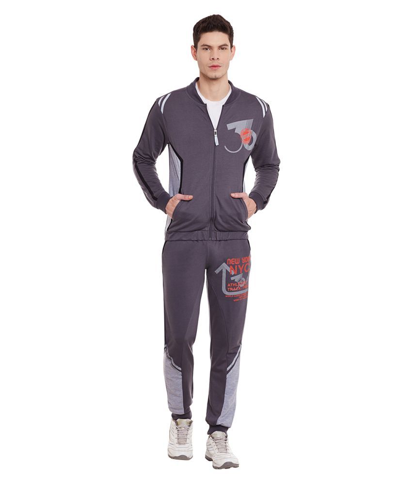 mens grey skinny tracksuit