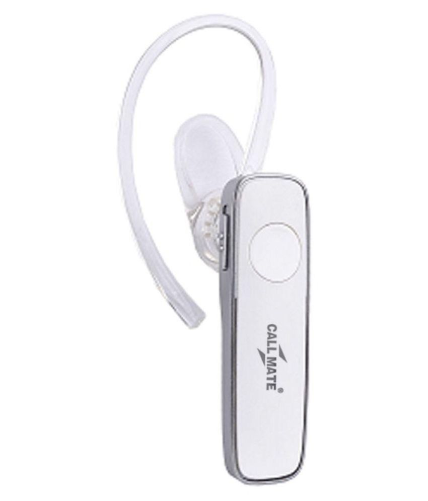     			Callmate Bluetooth Headset - White