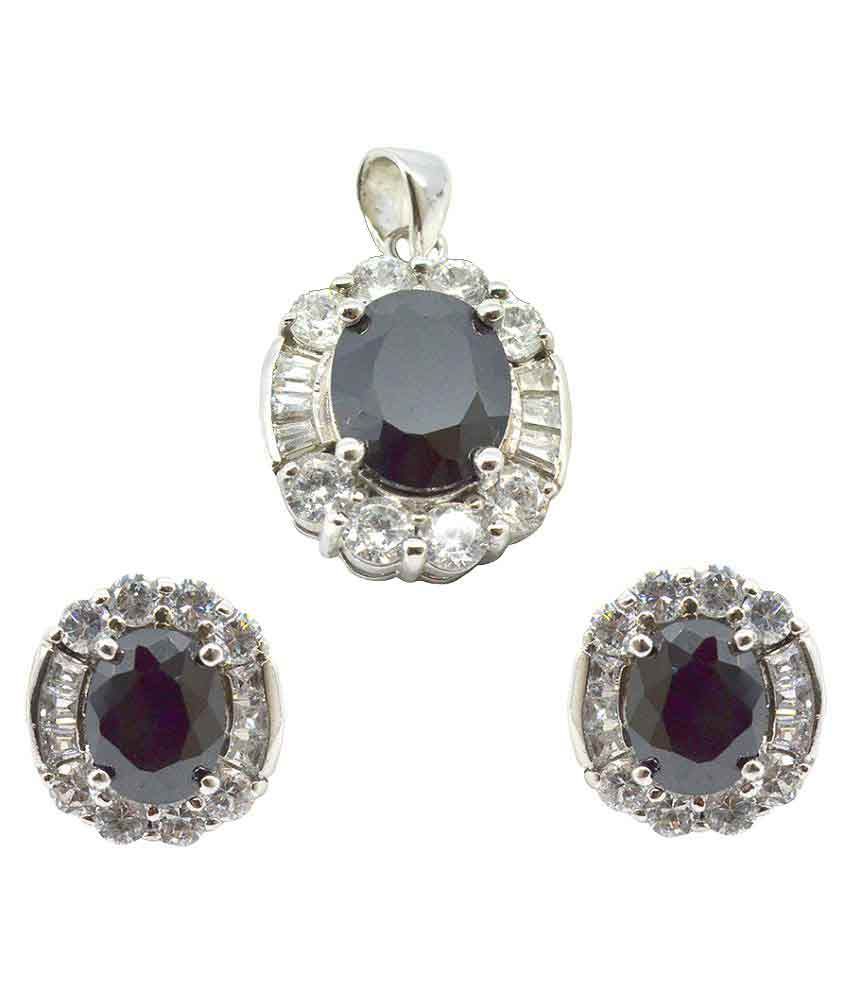 Saloni Fashion Jewellery With American Diamond Pendant Earring Set - American Diamond Fashion Pendant Jewellery Saloni Fashion Jewellery With American Diamond Pendant Earring Set - American Diamond Fashion Pendant Jewellery