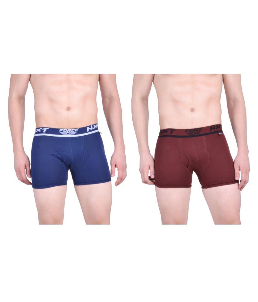     			Force NXT - Multicolor Cotton Men's Trunks ( Pack of 2 )