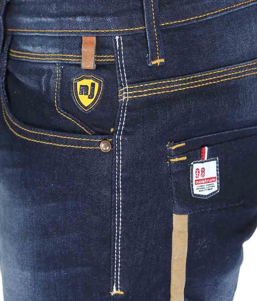 Nostrum Jeans Dark Blue Slim Jeans - Buy Nostrum Jeans Dark Blue Slim ...