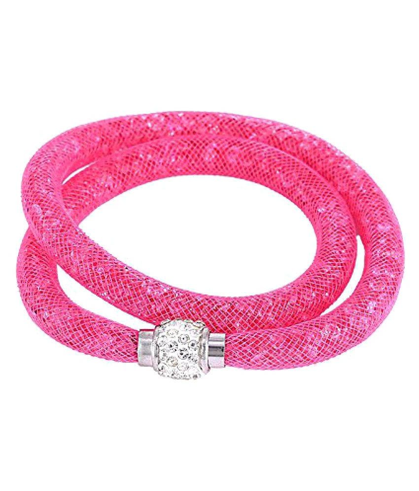     			YouBella Jewellery Stardust Crystal Bangle Bracelet Cum Necklace for Women and Girls