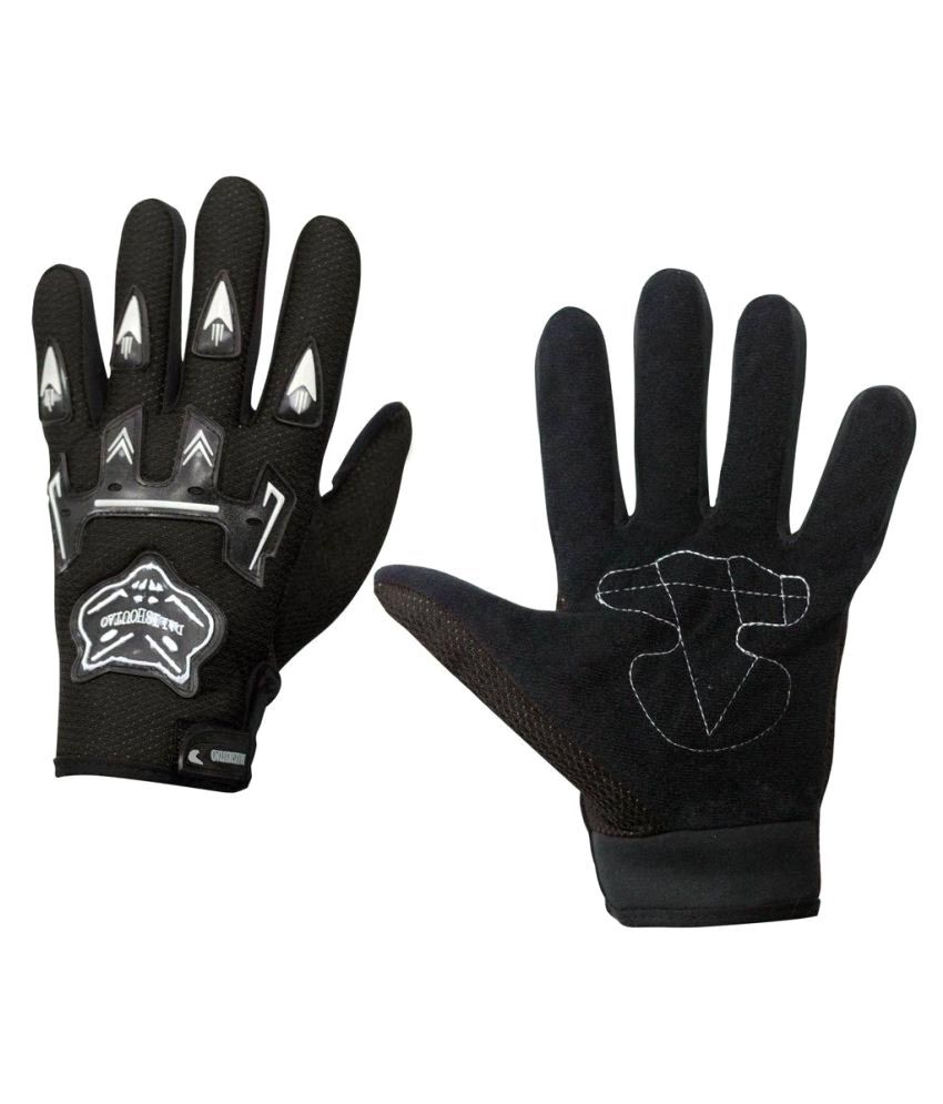     			Attractive Offer World Black Polyester Pair of Riding Gloves