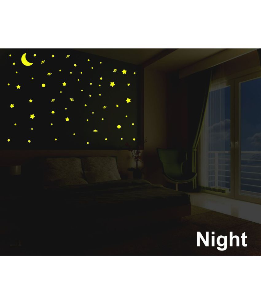Ejaart Night Glow In Dark Vinyl Wall Stickers Ejaart Night Glow In Dark Vinyl Wall Stickers