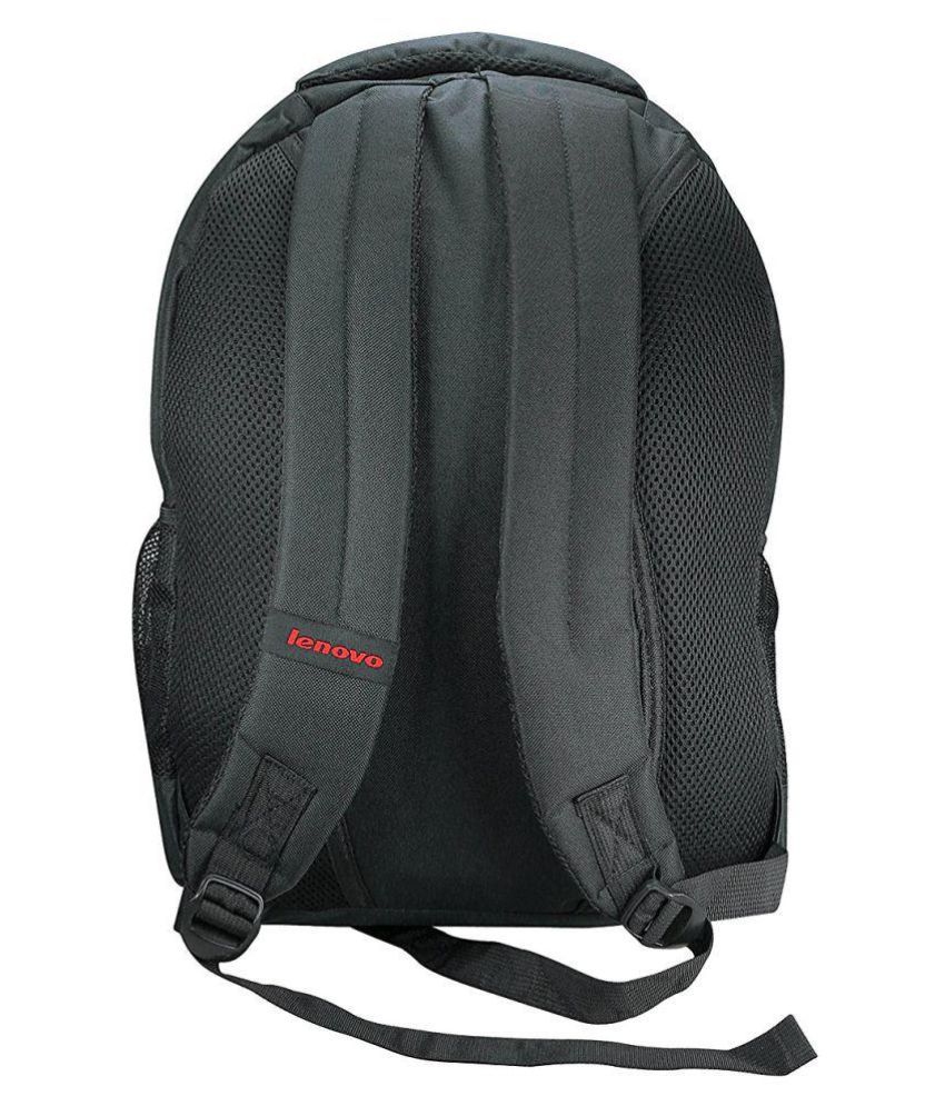 Lenovo Black Polyester Laptop Bags Office Bag For Men & Women Backpack ...