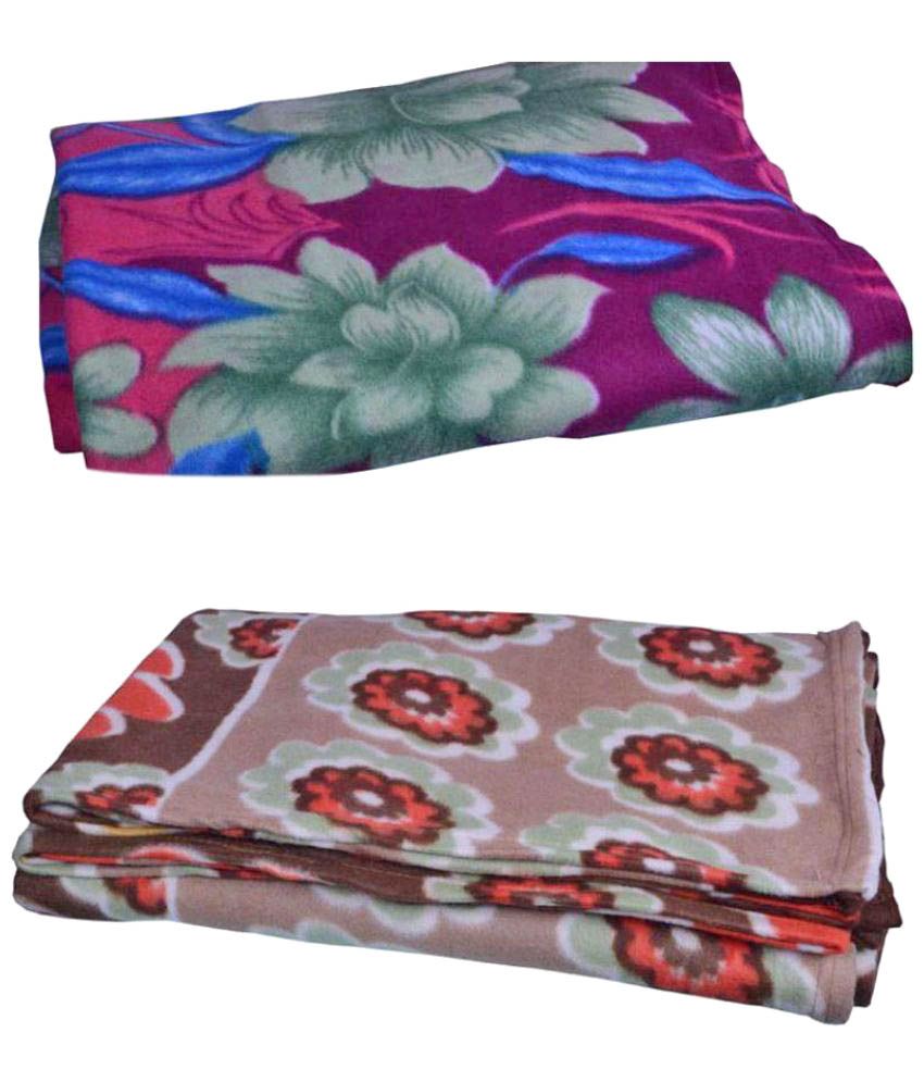 Bombay Deying Double Polyester Floral Blanket Buy Bombay Deying