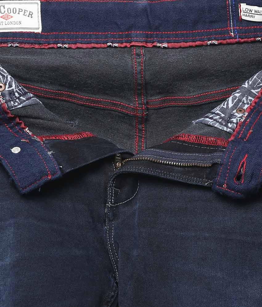 dark blue jeans straight leg