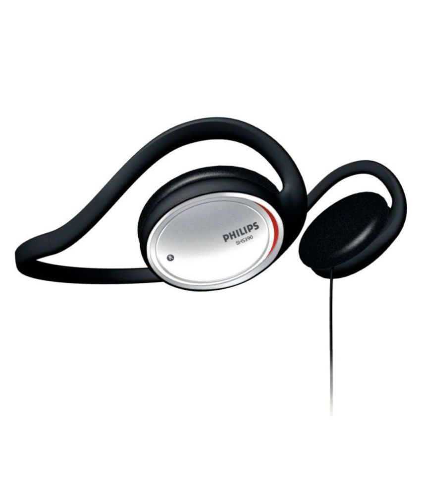 Philips SHS3910/98 MP3 Balanced Sound Neckband Wired Without Mic Headphones/Earphones