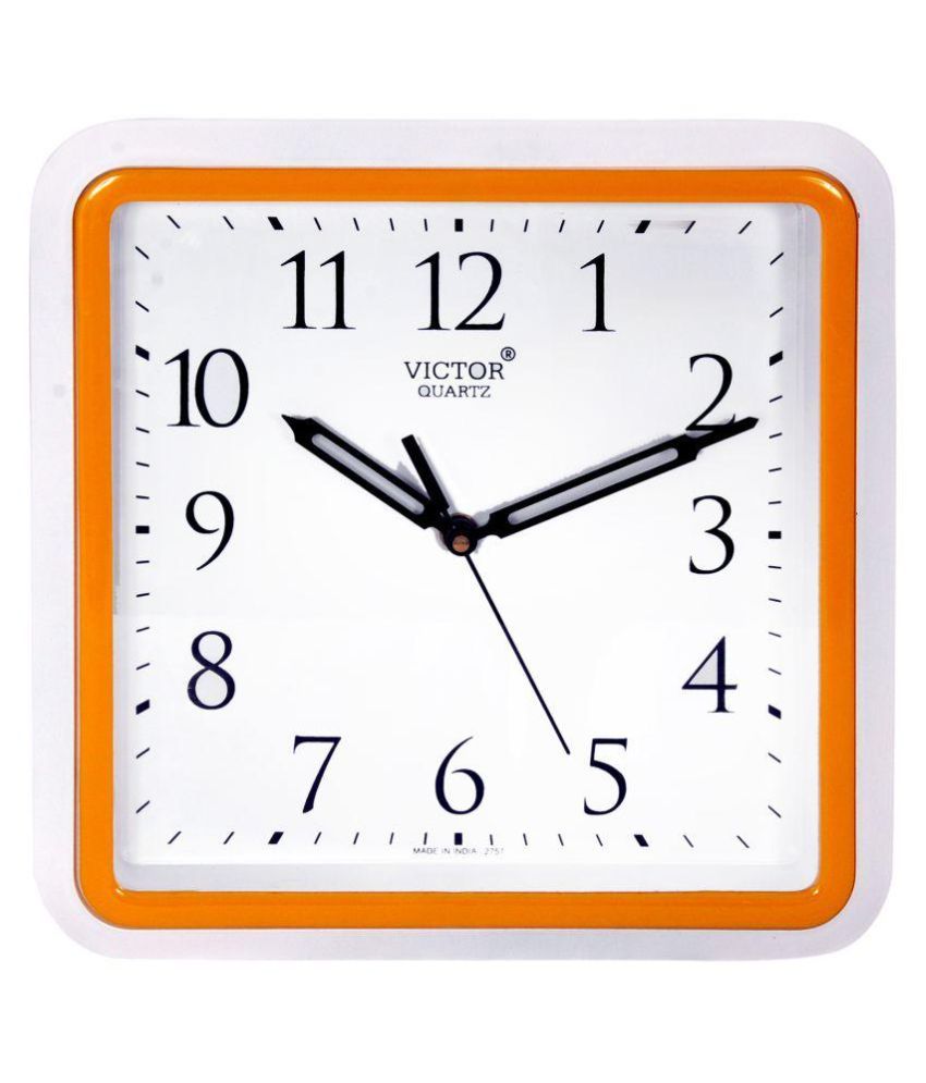 Victor Square Analog Wall Clock 8 Buy Victor Square Analog Wall