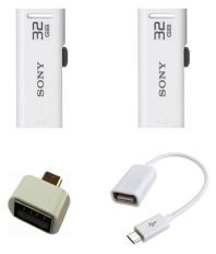 Sony Micro Vault USM-32GR 32GB USB 2.0 Utility Pendrive White