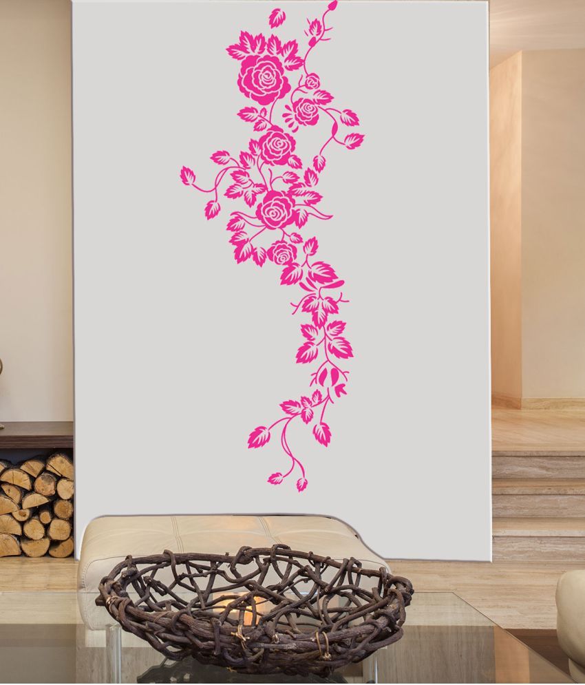 New Way Decals ''Hanging Pink Flower Design'' PVC Wall Stickers Buy