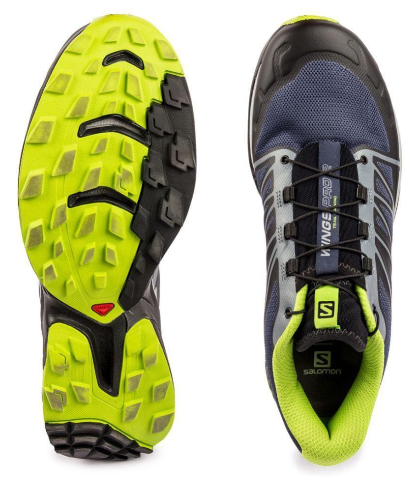 salomon blue shoes