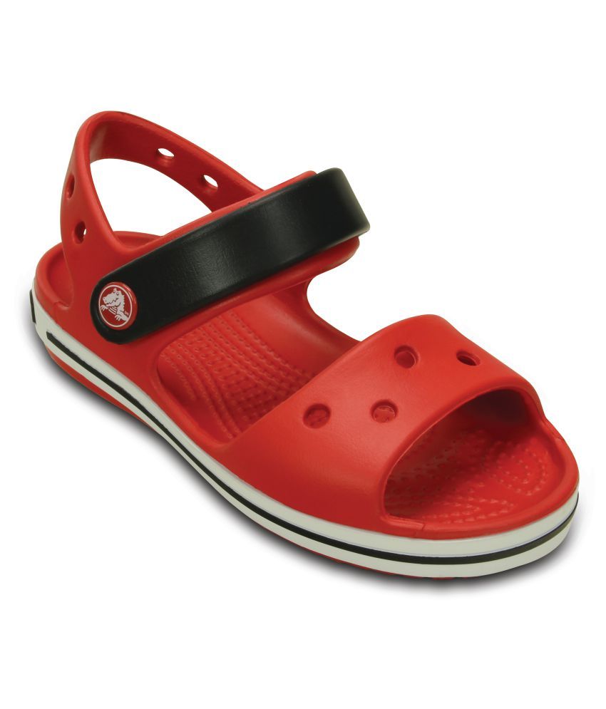 crocs sandals red