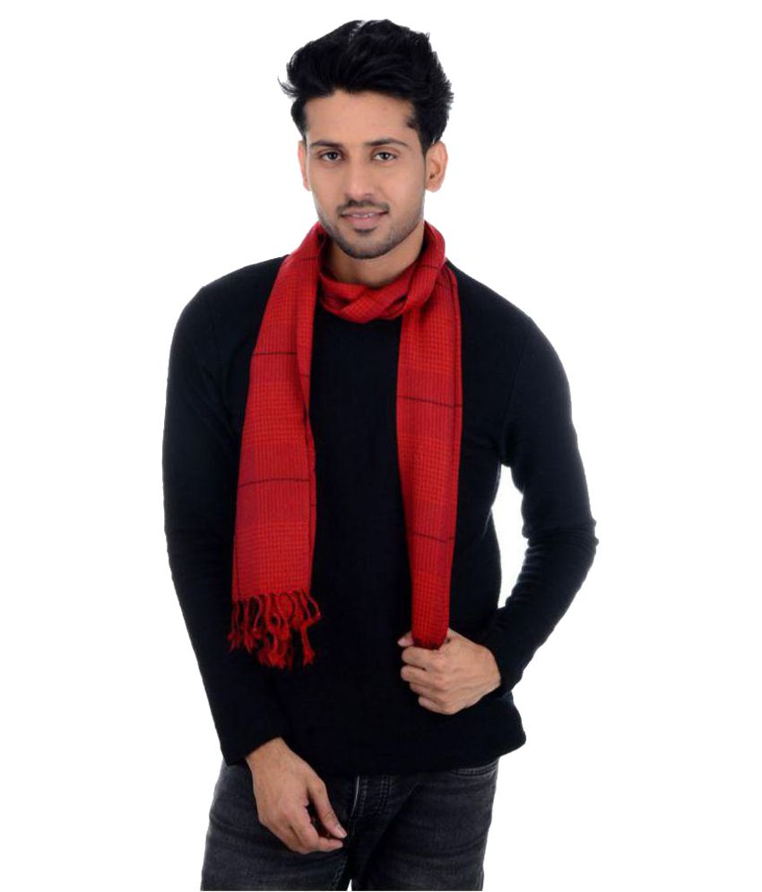 Tribes India Maroon Muffler: Buy Online at Low Price in India - Snapdeal