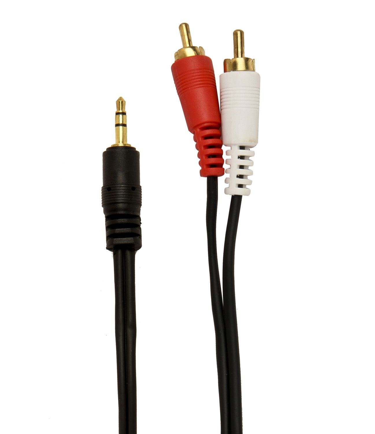     			Flow 2 RCA to 1 Male 3.5 mm connector Cable