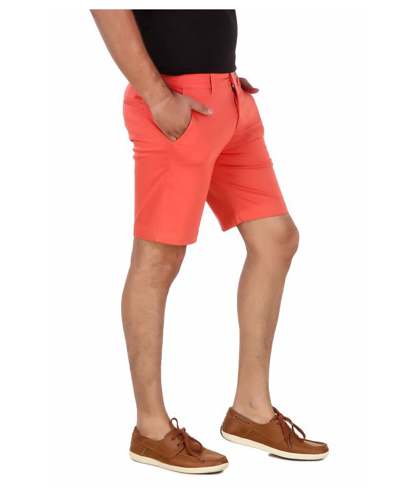 Spunk Orange Shorts - Buy Spunk Orange Shorts Online at Low Price in ...