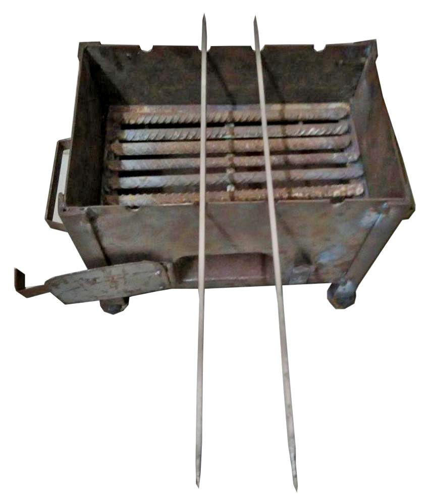 Shopomatix Iron Tandoor Stove with 2 Kabab Stick Buy Online at Best