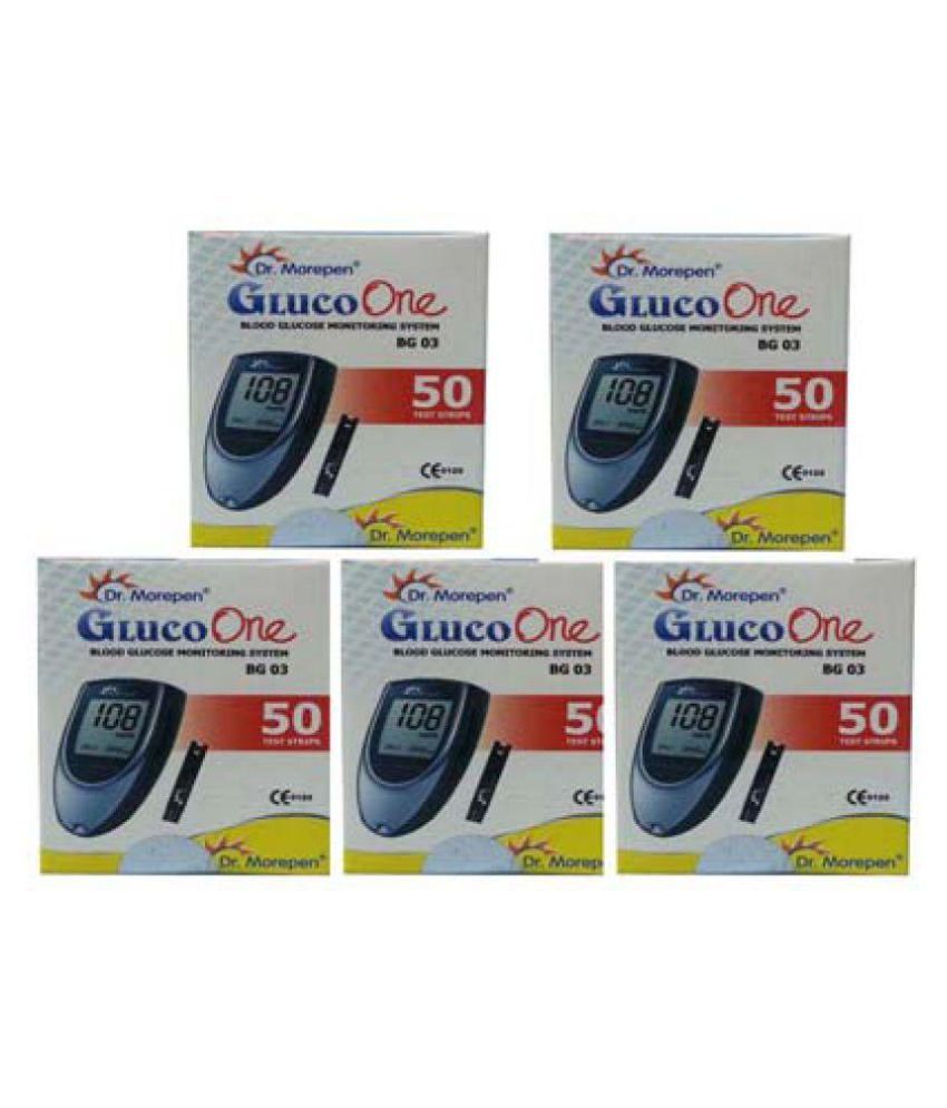     			Dr Morepen 250 Test Strips Only for BG 03 Glucometer Exp-09/2018