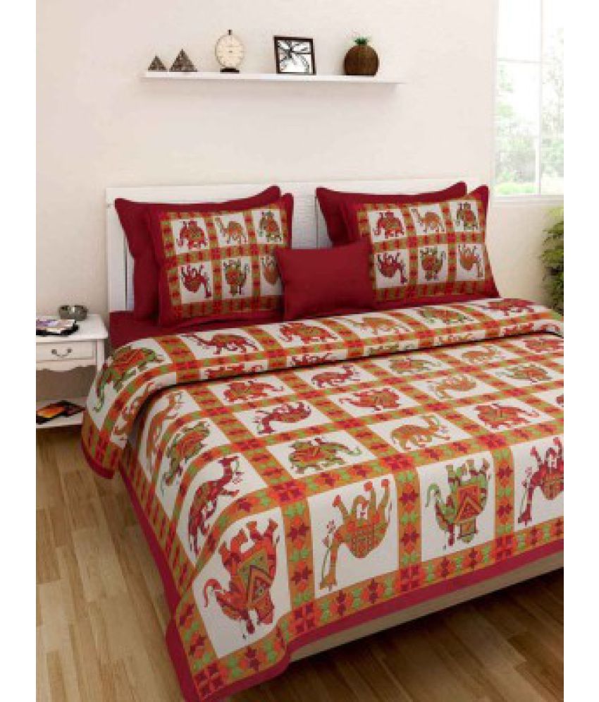 Fagna Creation Double Cotton Multi Ethnic Bed Sheet Buy Fagna