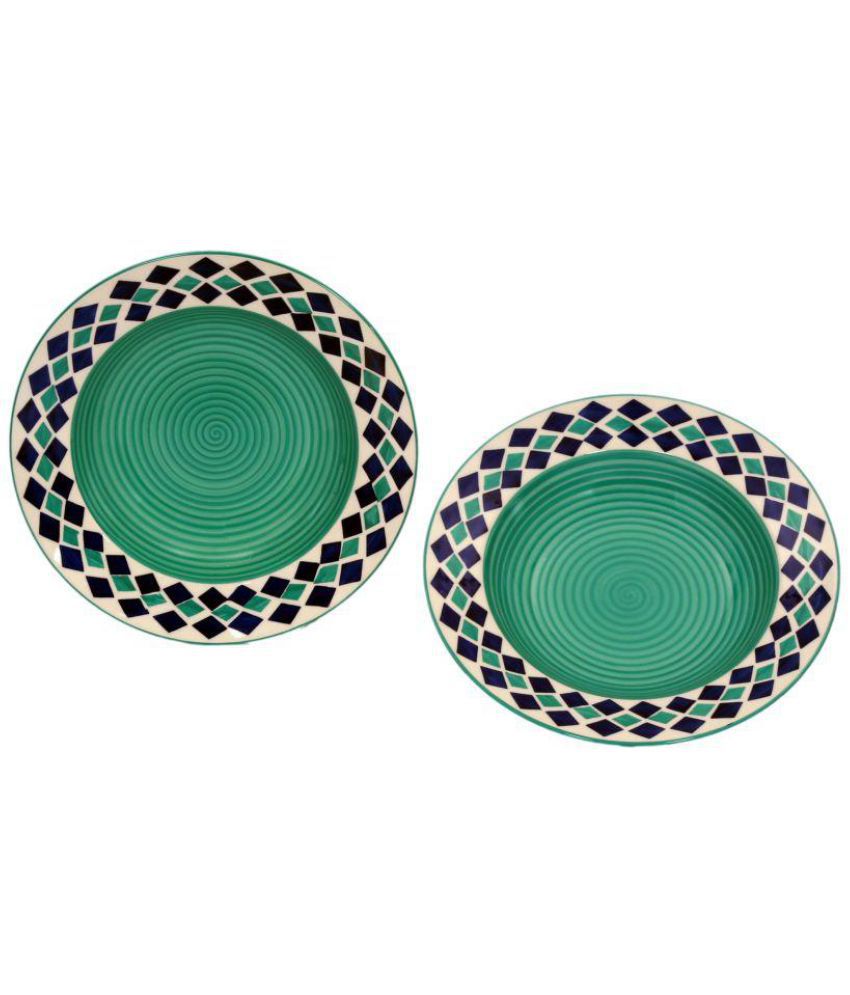 Stonish 2 Pcs Ceramic Full Plate: Buy Online at Best Price in India ...