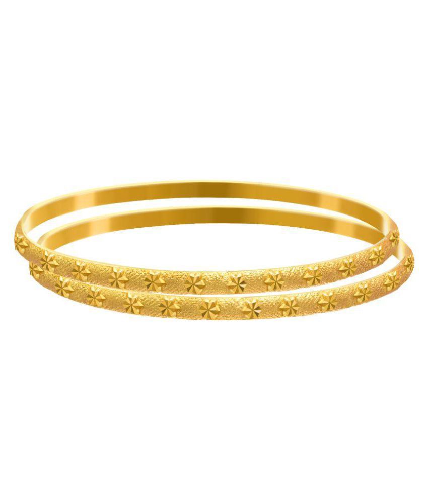     			JFL - Jewellery For Less Gold Plated Bangle Set