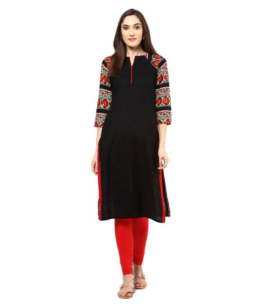 black kurti tops