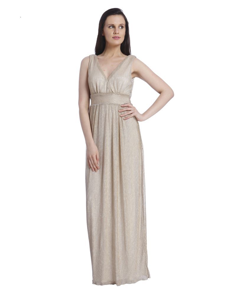 poly material short gown