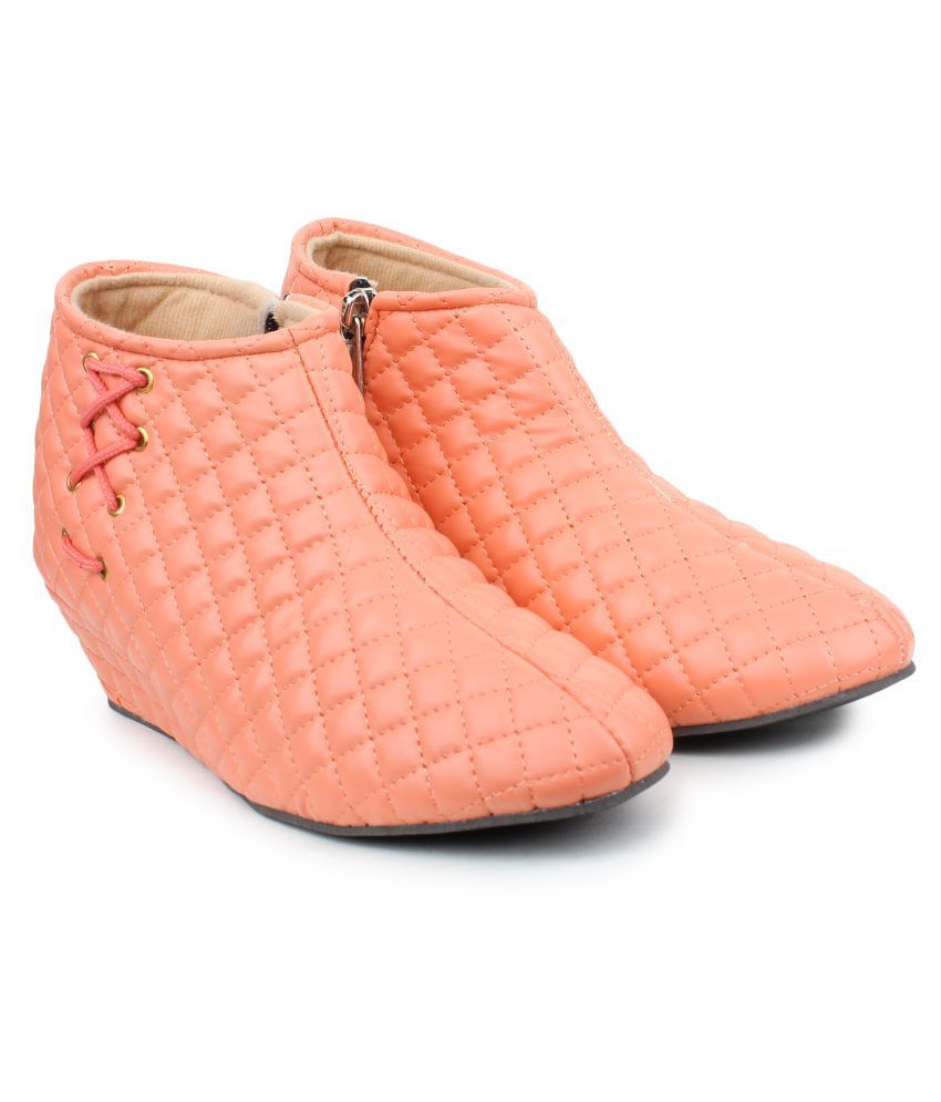 orange chelsea boots
