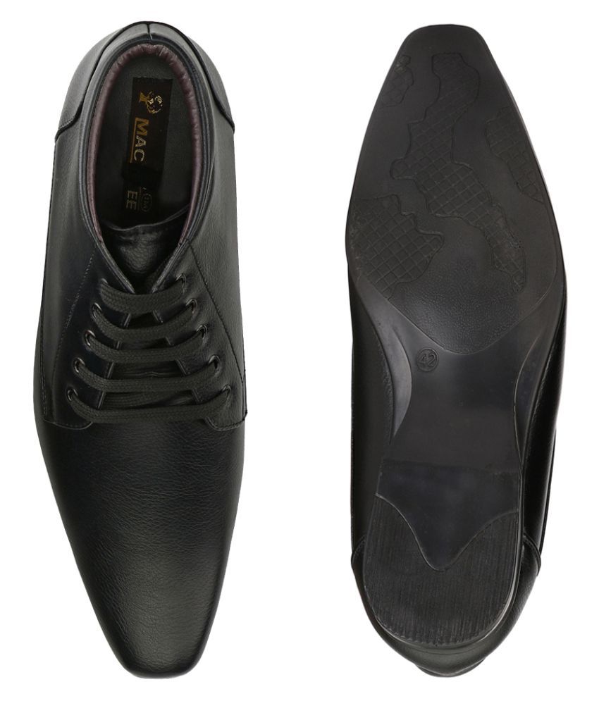 mactree black formal shoes
