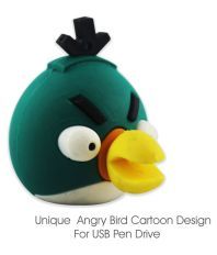 Probus Angry Bird 32GB USB 2.0 Fancy Pendrive Green