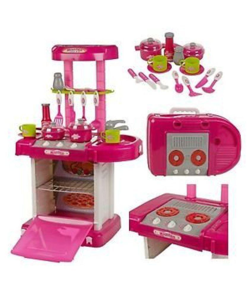 View Detail Om Multicolour Battery Operated Portable Kitchen Set - Buy ... Design Interior